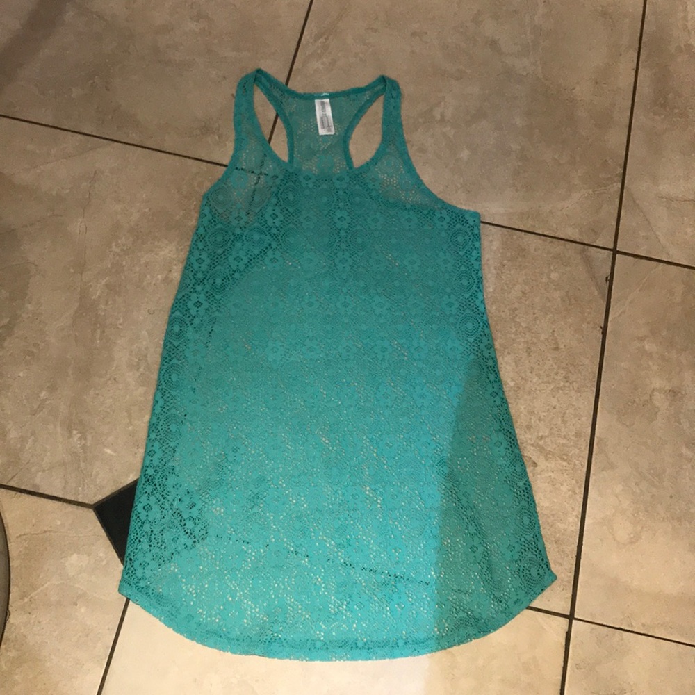 Forever 21 Blue Lace Swim Coverup